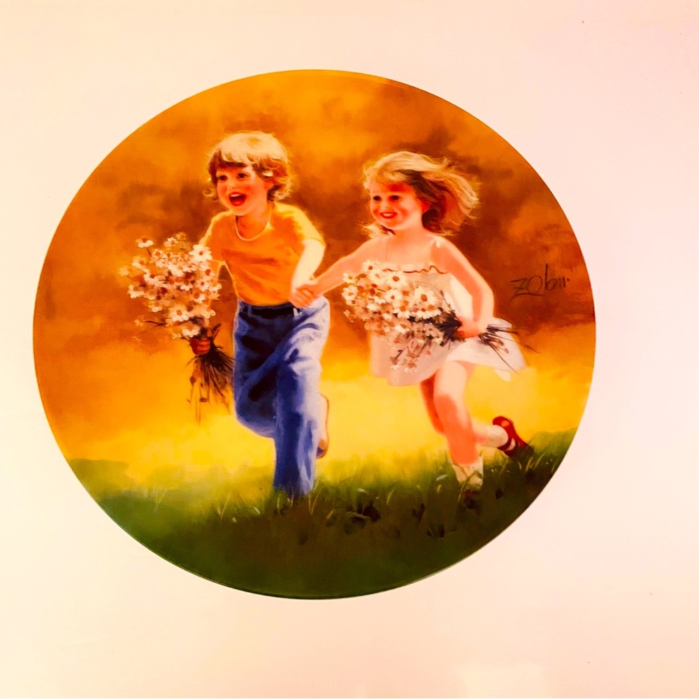 Donald Zolan Collector Plate Dozens Of Daisies Childhood Friendship Wall Decor